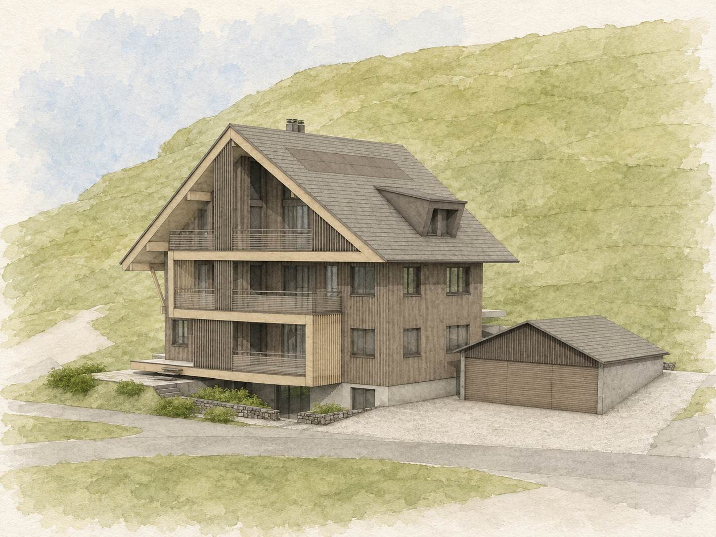 Dreifamilienhaus, Engelberg