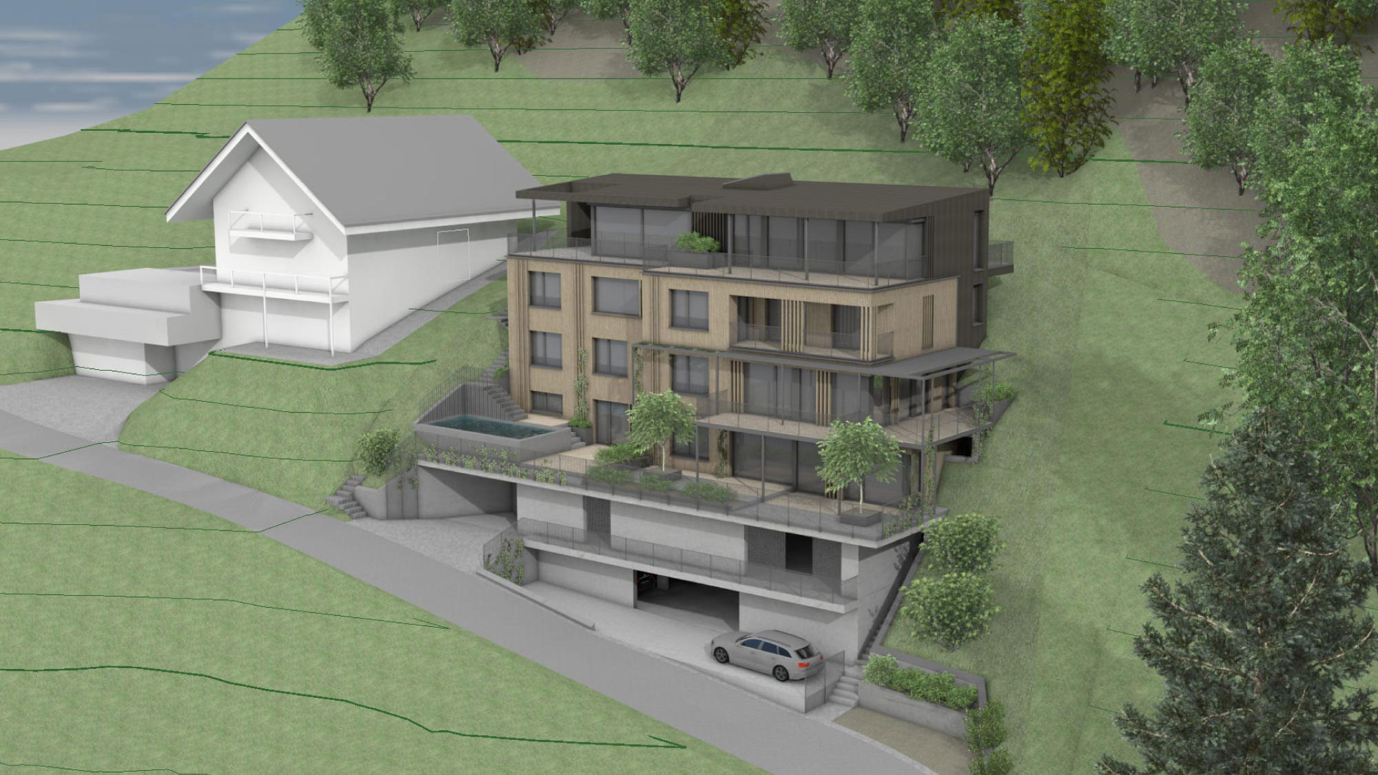 Vierfamilienhaus, Wilen